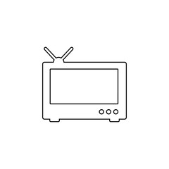 Aufkleber - old TV icon. Element of web for mobile concept and web apps icon. Outline, thin line icon for website design and development, app development