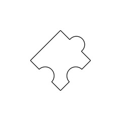 Poster - Puzzle icon. Element of web for mobile concept and web apps icon. Outline, thin line icon for website design and development, app development