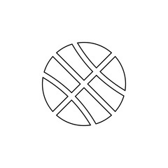 Aufkleber - basketball icon. Element of web for mobile concept and web apps icon. Outline, thin line icon for website design and development, app development