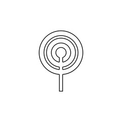 Aufkleber - antenna sign icon. Element of web for mobile concept and web apps icon. Outline, thin line icon for website design and development, app development
