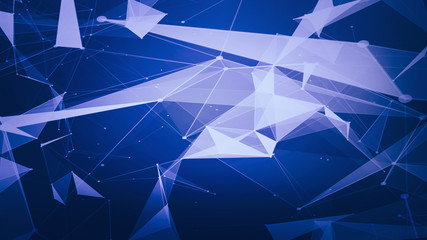 Poster - Abstract technology and science background futuristic network background