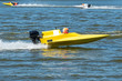 © graja - Yellow speed boat in race