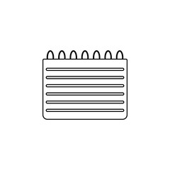 Aufkleber - notebook icon. Element of web for mobile concept and web apps icon. Outline, thin line icon for website design and development, app development