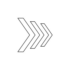 Poster - arrows icon. Element of web for mobile concept and web apps icon. Outline, thin line icon for website design and development, app development