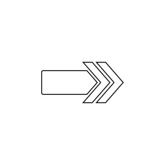 Poster - arrow icon. Element of web for mobile concept and web apps icon. Outline, thin line icon for website design and development, app development