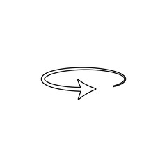 Poster - reversal arrow icon. Element of web for mobile concept and web apps icon. Outline, thin line icon for website design and development, app development