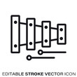 © eyewave - Toy xylophone vector line icon