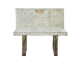 Wall Mural - garden chair weathered dirty (with clipping path) isolated on white background