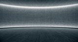 Fototapeta Przestrzenne - blank space Concrete wall with glowing light. Abstract background. 3d rendering