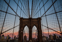 Brooklyn Bridge On Evening
