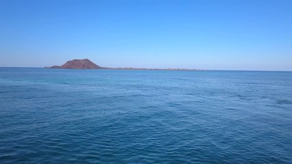 Sticker - aerial view of the lobos island