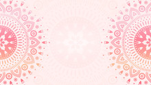 Flower Mandala Background Template. Gradient Pattern For Design, Textile