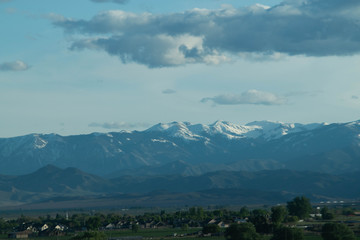  landscape with mountains and clouds
