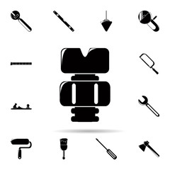 Poster - Screw and bolt icon. Universal set of construction tools for website design and development, app development