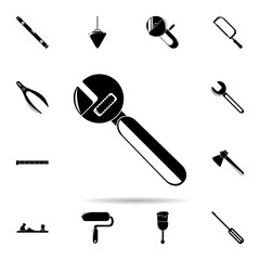 Poster - Adjustable construction key icon. Universal set of construction tools for website design and development, app development