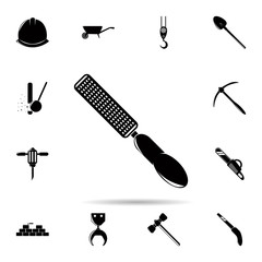 Poster - Number icon. Universal set of construction tools for website design and development, app development