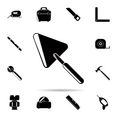 Poster - Trowel icon. Universal set of construction tools for website design and development, app development