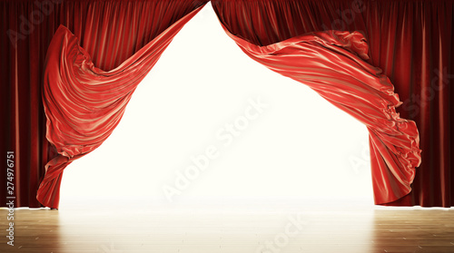 Dekoracja na wymiar  pusta-scena-teatralna-z-ruchomymi-zaslonami-z-czerwonego-aksamitu-zawiera-sciezke-przycinajaca