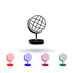 Poster - globe multi color icon. Elements of education set. Simple icon for websites, web design, mobile app, info graphics