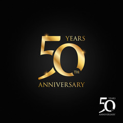 Wall Mural - 50 years anniversary logo, icon and symbol vector illustration