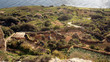 View from top of Dingli Cliffs on rural landscape, Malta
