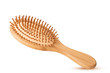 Wooden massage hairbrush