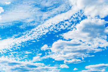 Amazing cloudscape on the sky at midday time.