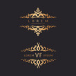 © Aleksandra Kholodova - Gold frames in Arabic style. Elegant templates for your design, place for text