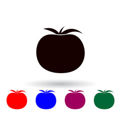 Poster - a tomato multi color icon. Elements of farm set. Simple icon for websites, web design, mobile app, info graphics