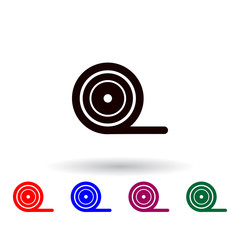 Poster - irrigation hose multi color icon. Elements of farm set. Simple icon for websites, web design, mobile app, info graphics