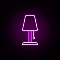 Wall Mural - night light neon icon. Elements of home things set. Simple icon for websites, web design, mobile app, info graphics