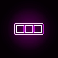 Poster - kitchen shelves neon icon. Elements of home things set. Simple icon for websites, web design, mobile app, info graphics