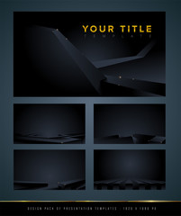 Poster - An abstract template in futuristic style.  It is suitable for being as a background template, landing page in science, or technology related theme.
