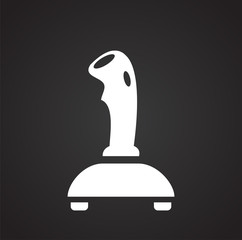 Poster - Joystick icon on background for graphic and web design. Simple illustration. Internet concept symbol for website button or mobile app.