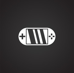 Poster - Joystick icon on background for graphic and web design. Simple illustration. Internet concept symbol for website button or mobile app.