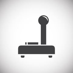 Poster - Joystick icon on background for graphic and web design. Simple illustration. Internet concept symbol for website button or mobile app.