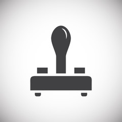 Poster - Joystick icon on background for graphic and web design. Simple illustration. Internet concept symbol for website button or mobile app.