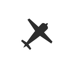 Leinwandbilder - plane icon template black color editable. plane symbol style vector sign isolated on white background. Simple logo vector illustration for graphic and web design.