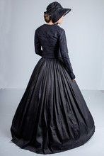 Victorian Woman In Black Outfit