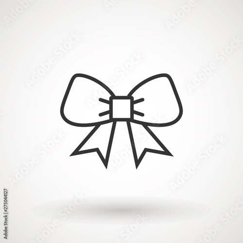 picture Silhouette Gift Ribbon Vector ribbon bow vector icon black gift bow