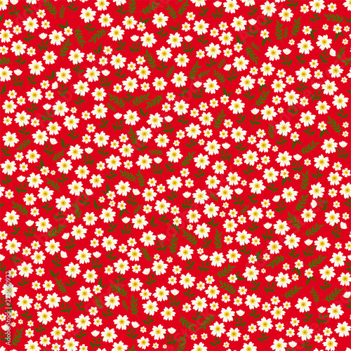 Beautiful seamless ditsy pattern with little flowers vector © Wiktoria Matynia