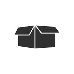 Leinwandbilder - Box icon template black color editable. Box symbol style vector sign isolated on white background. Simple logo vector illustration for graphic and web design.