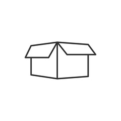 Leinwandbilder - Box icon template black color editable. Box symbol style vector sign isolated on white background. Simple logo vector illustration for graphic and web design.