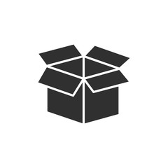 Leinwandbilder - Box icon template black color editable. Box symbol style vector sign isolated on white background. Simple logo vector illustration for graphic and web design.