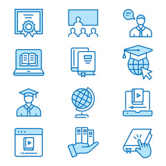 Poster - business icons set