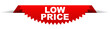 red vector banner low price