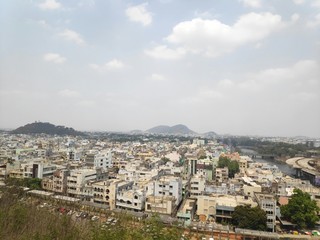 view of the city of vijaywada