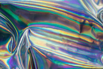 Wall Mural - Holographic iridescent abstract blurred surface. Holographic gradient.