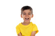 © Gelpi - Happy dark child with yellow t-shirt