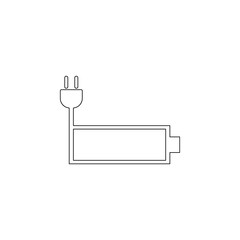 Poster - battery charge icon. Element of web for mobile concept and web apps icon. Outline, thin line icon for website design and development, app development